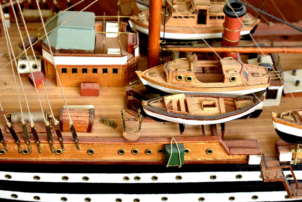 A wooden ship