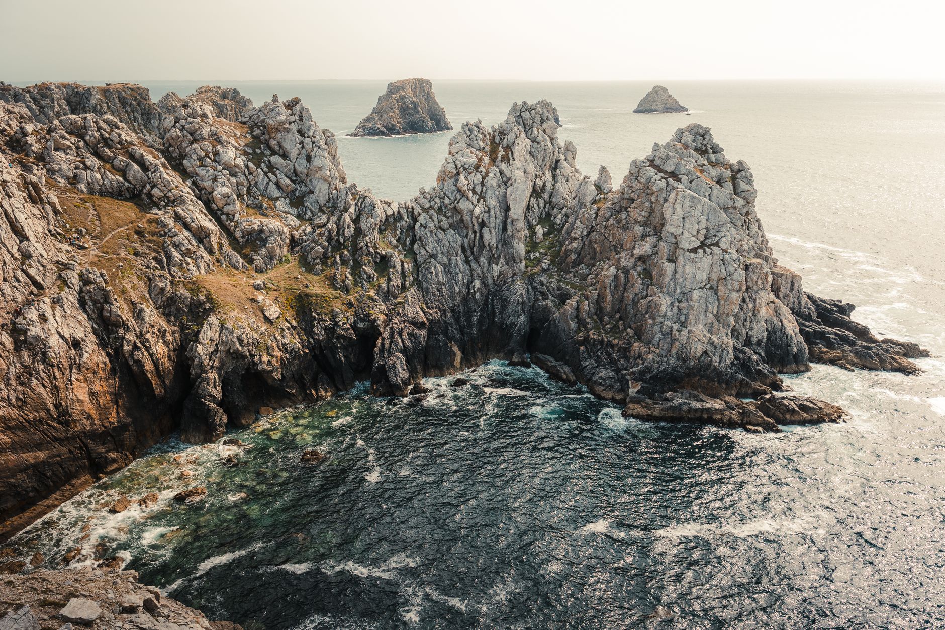 A rugged coastline