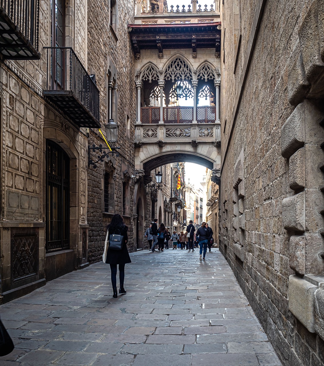 A street in Barcelona's Gothic Quarter