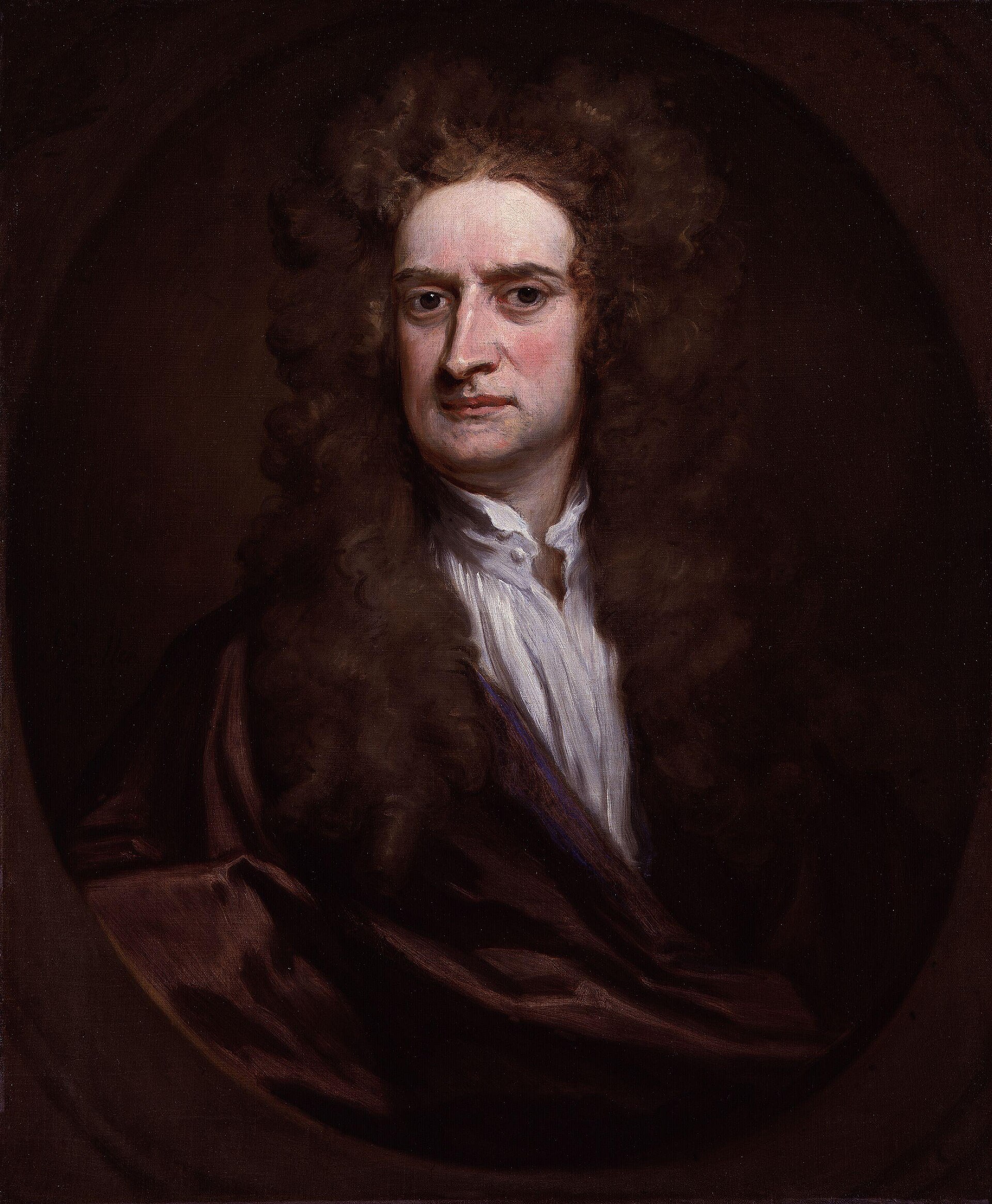 Portrait of Isaac Newton by Godfrey Kneller