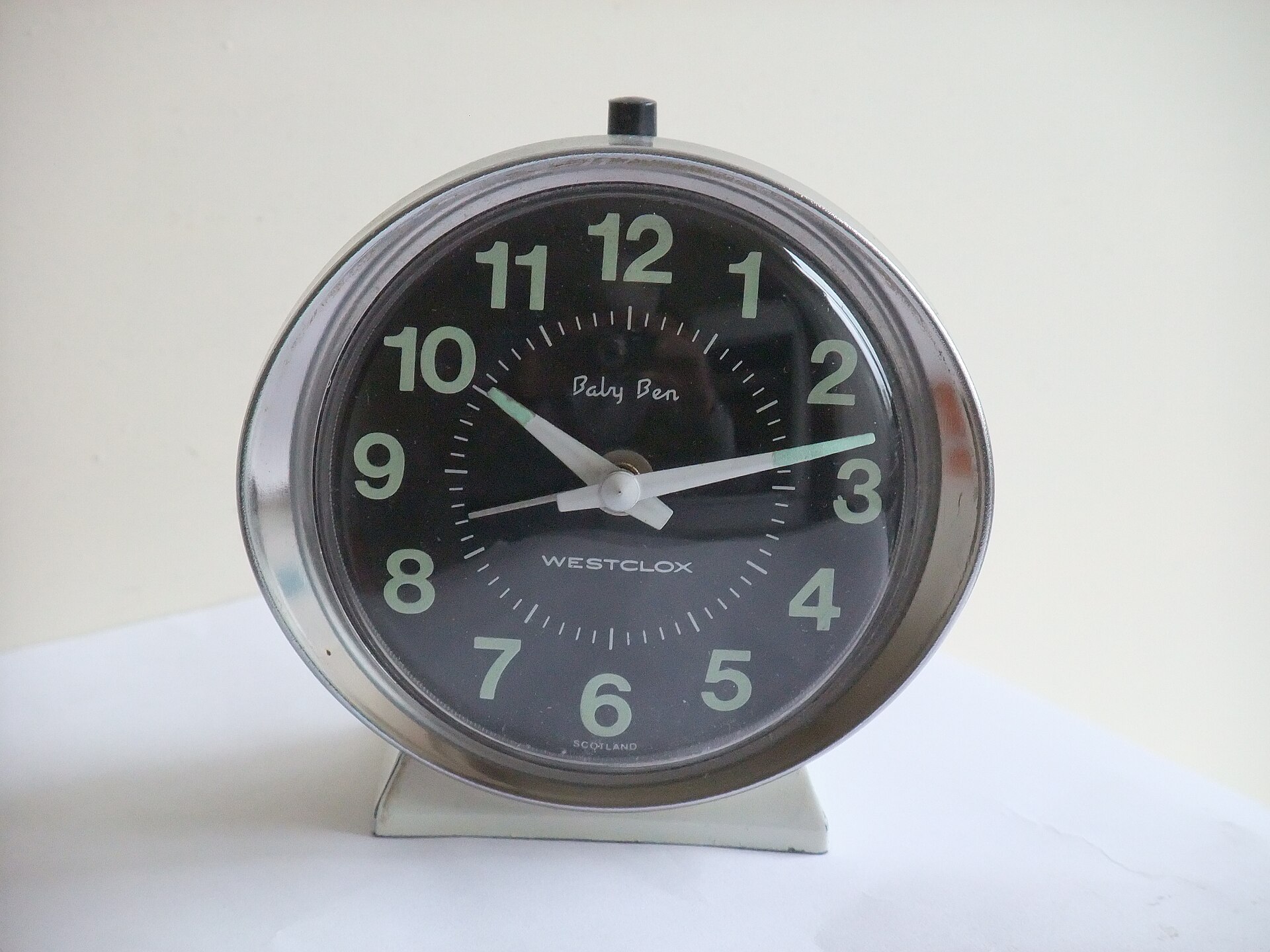 A Westclox Baby Ben alarm clock
